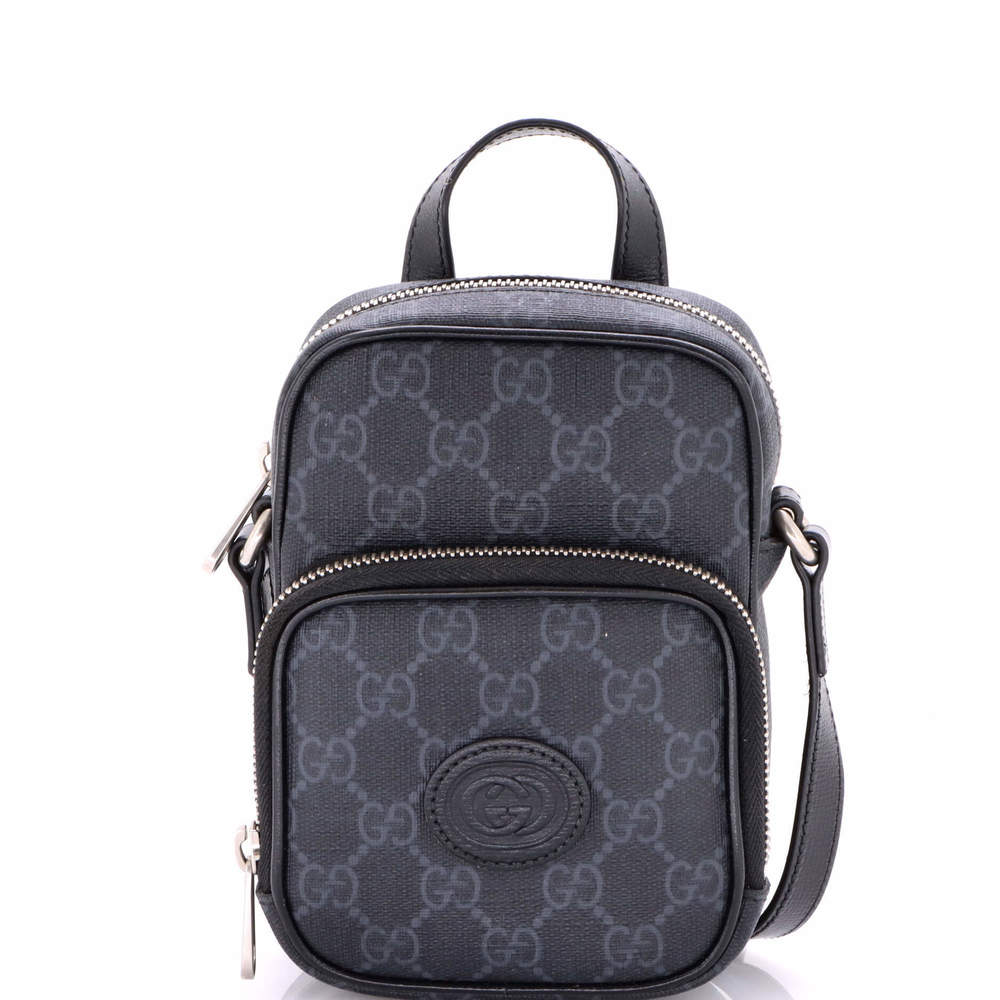Gucci Mini Interlocking G Patch Top Handle Crossb… - image 1